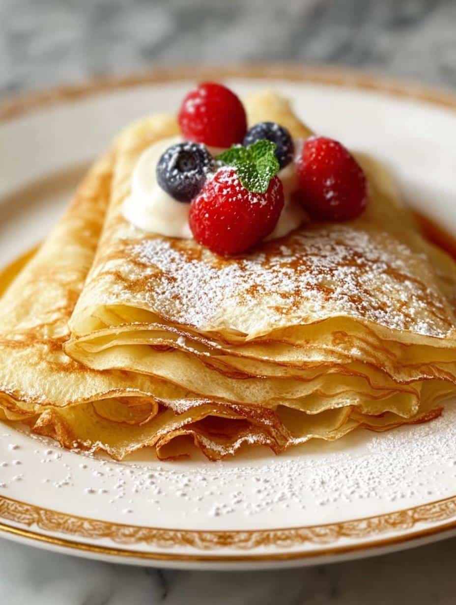 Eggnog Crepes