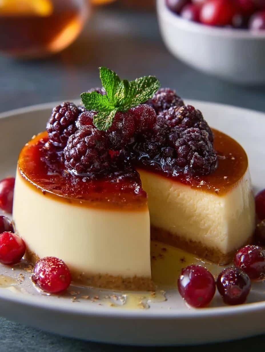 Eggnog Panna Cotta with