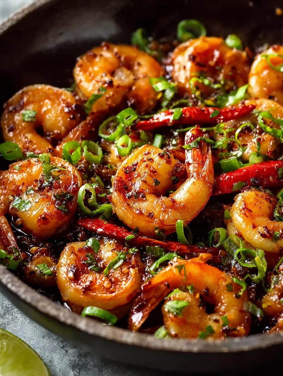 Garlic Chili Shrimp Stir: 5 Incredible Cooking Tips - Close-up of Garlic Chili Shrimp Stir in a pan, showing the texture of perfectly cooked shrimp and crisp vegetables.