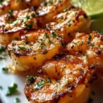 Garlic Parmesan Shrimp Skewers