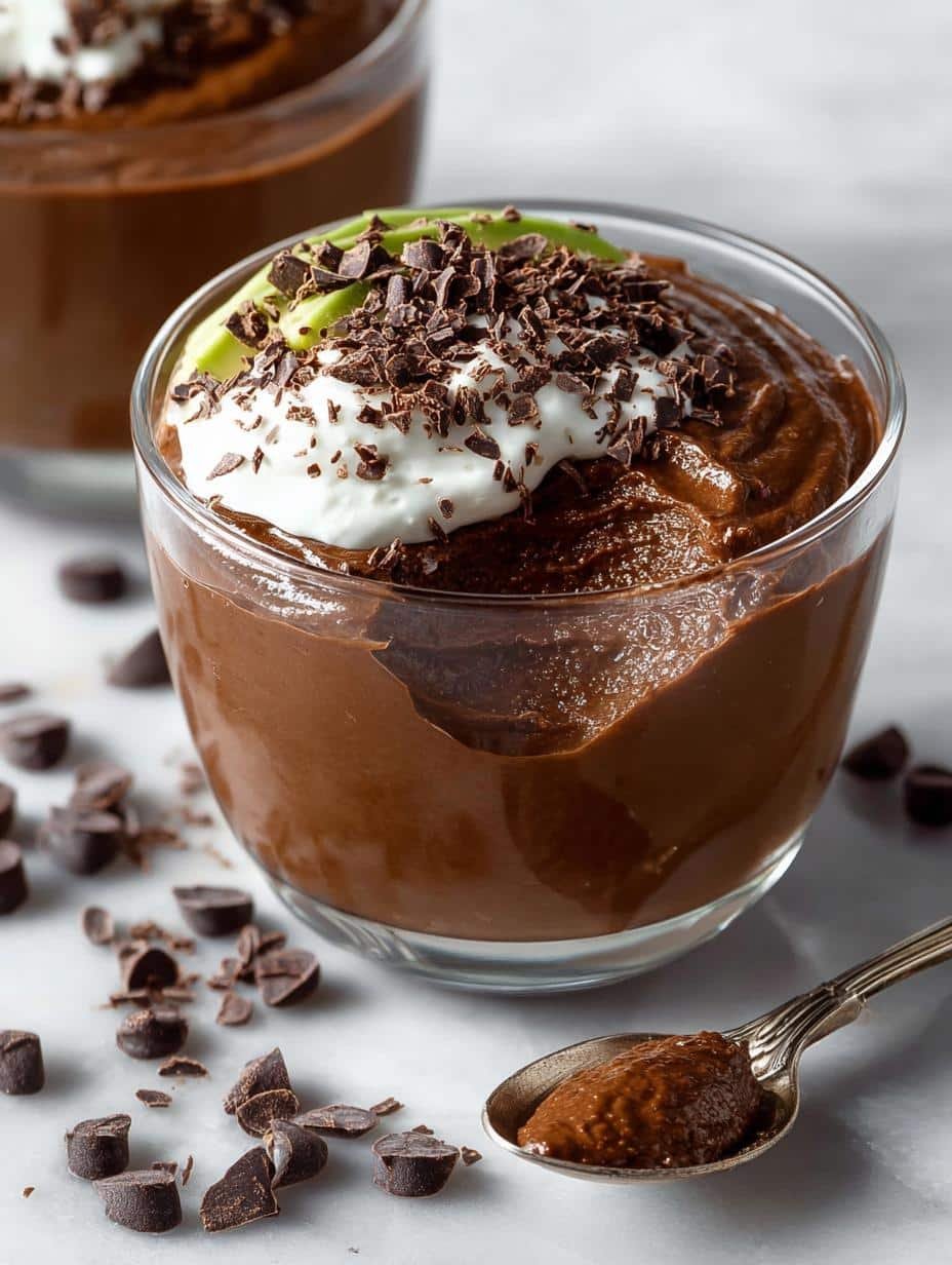 Healthy Chocolate Avocado Pudding