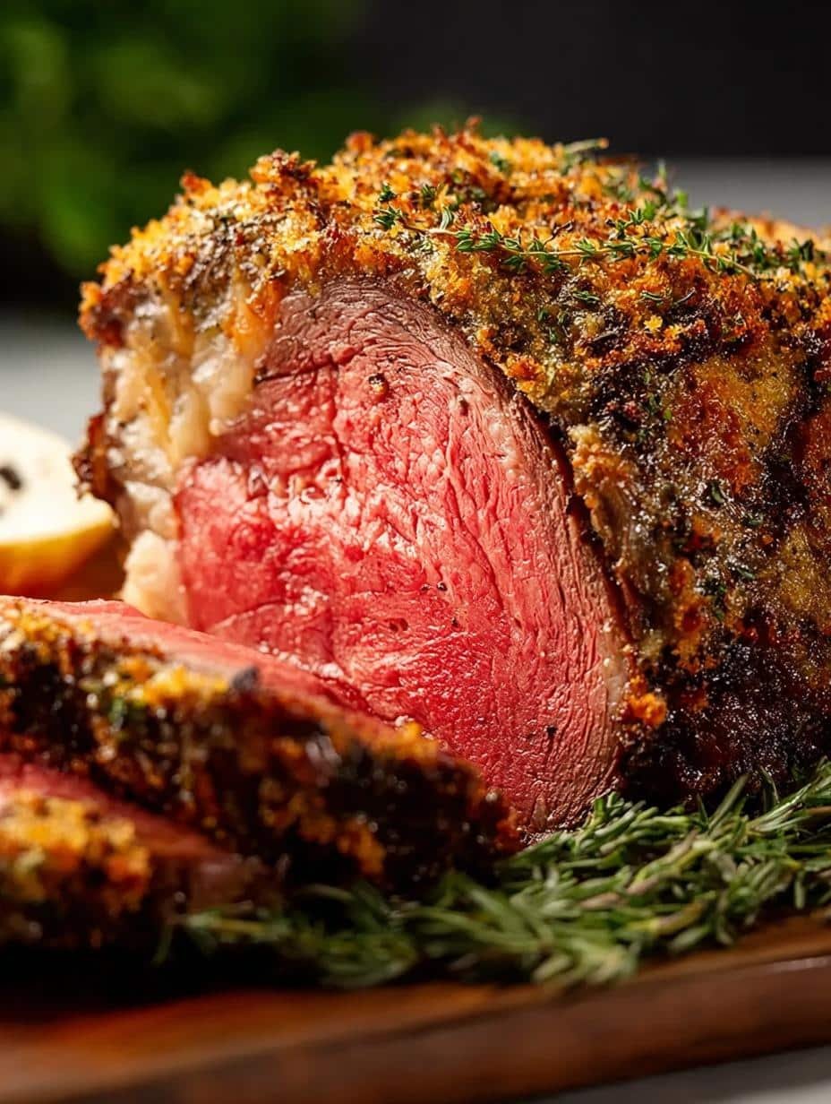 Herb Crusted Prime Rib: 5 Secrets to Perfectly Juicy Flavor - Herb Crusted Prime Rib - additional detail