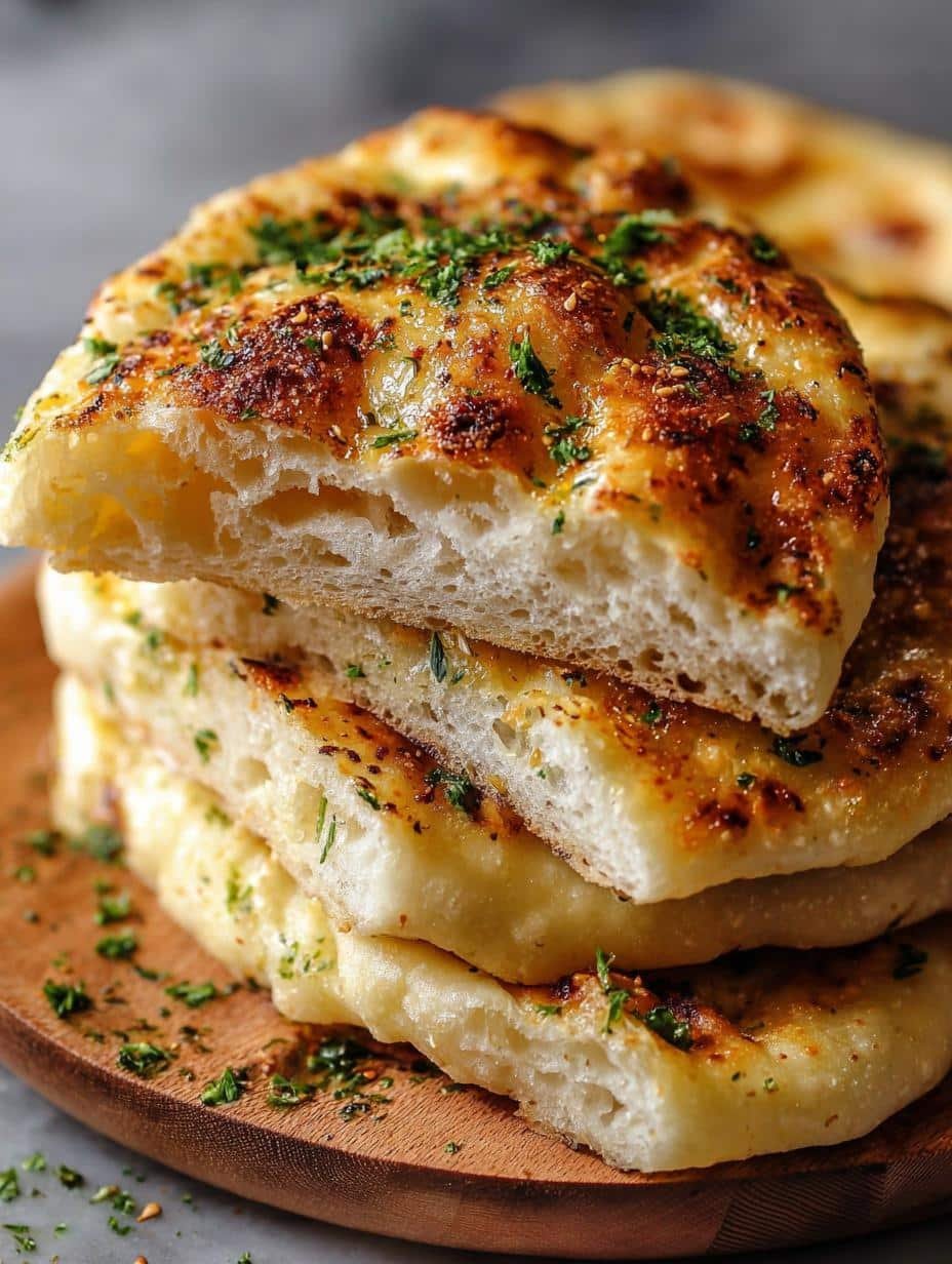 Delicious Oven Turkish Bread Bazlama fresh out of the oven, golden brown and fluffy
