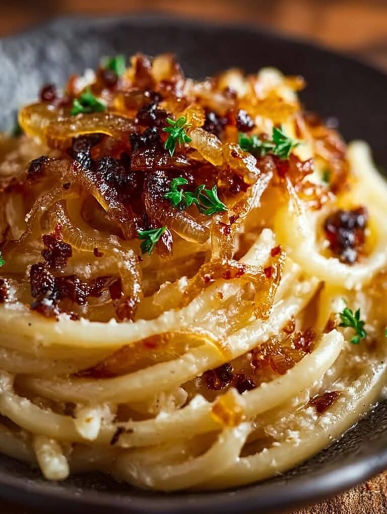 Pasta with Caramelized Onions