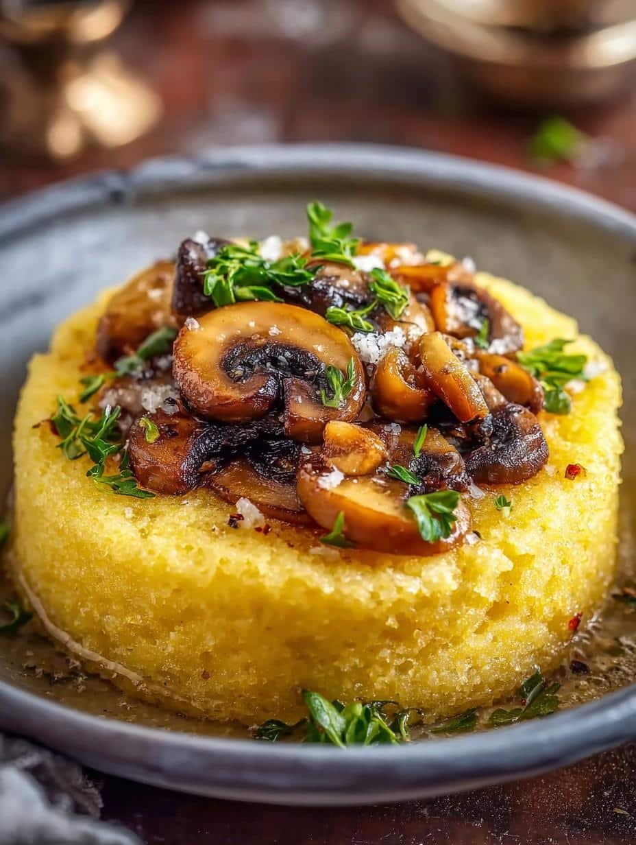 Polenta with Garlic Sauteed