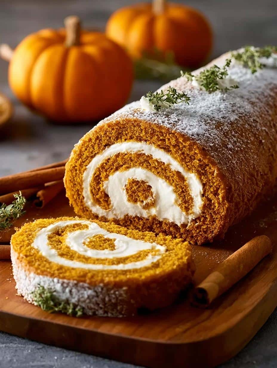Pumpkin Roll with Creamy