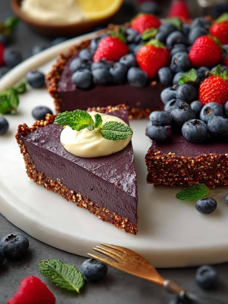 Raw Vegan Blueberry Pie