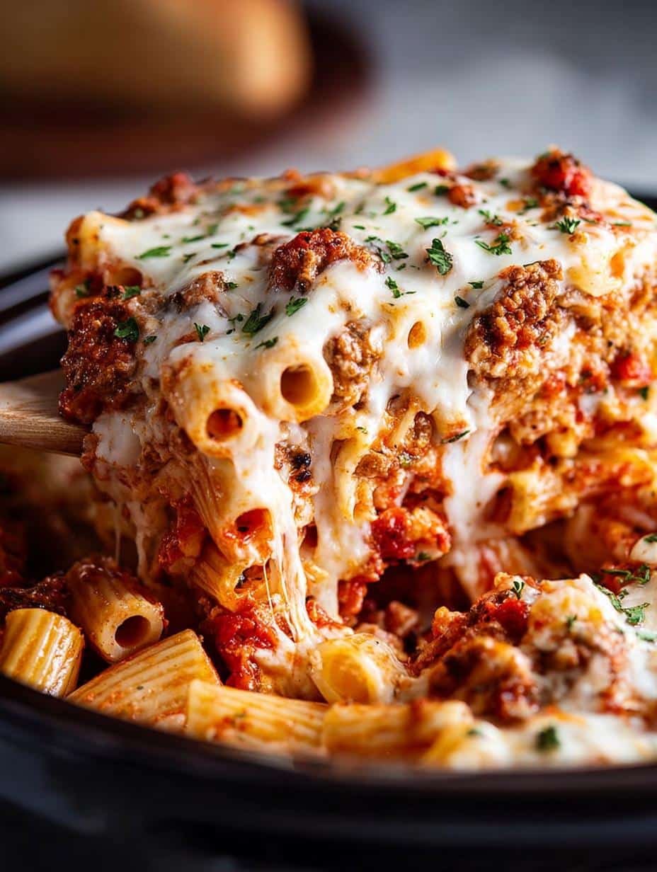Slow Cooker Baked Ziti