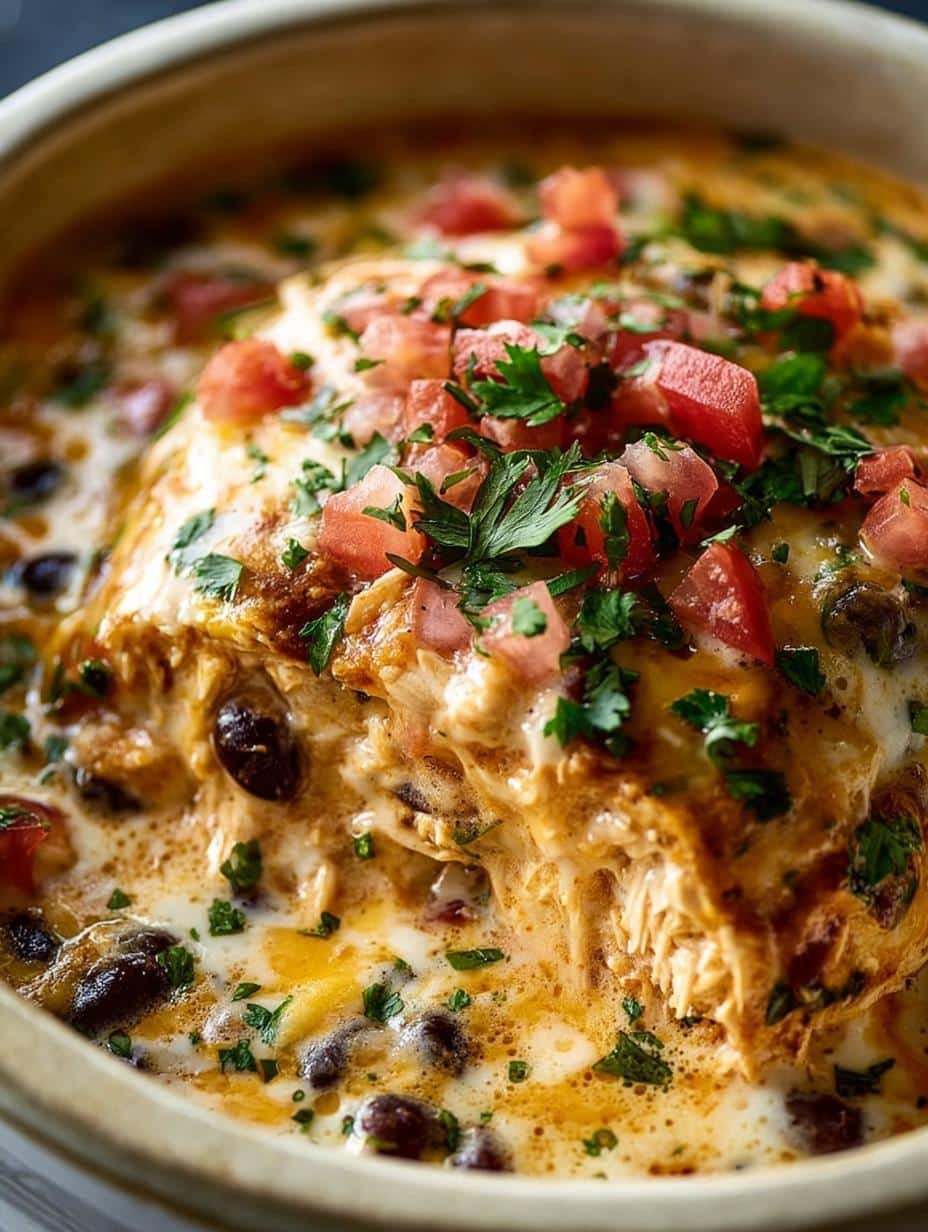 Slow Cooker Queso Chicken