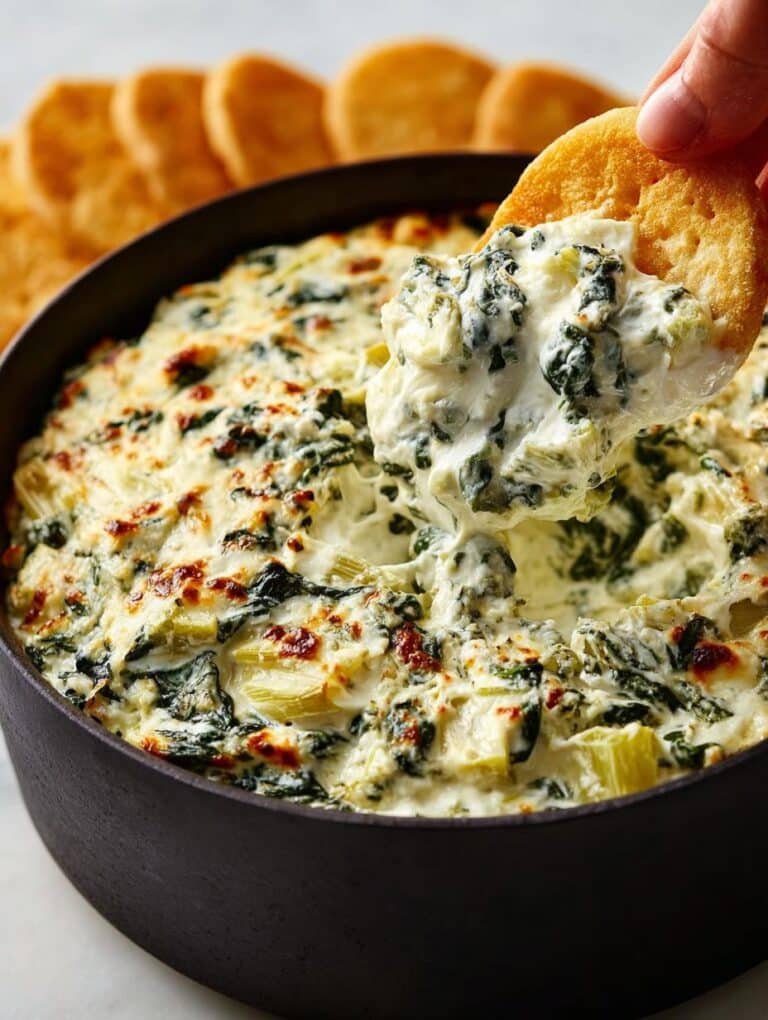 Slow Cooker Spinach Artichoke