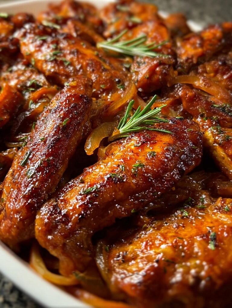 Smothered Turkey Wings with