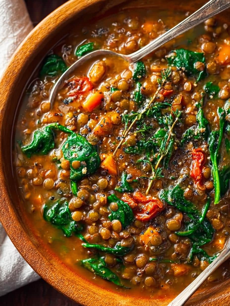 Spinach Lentil Soup