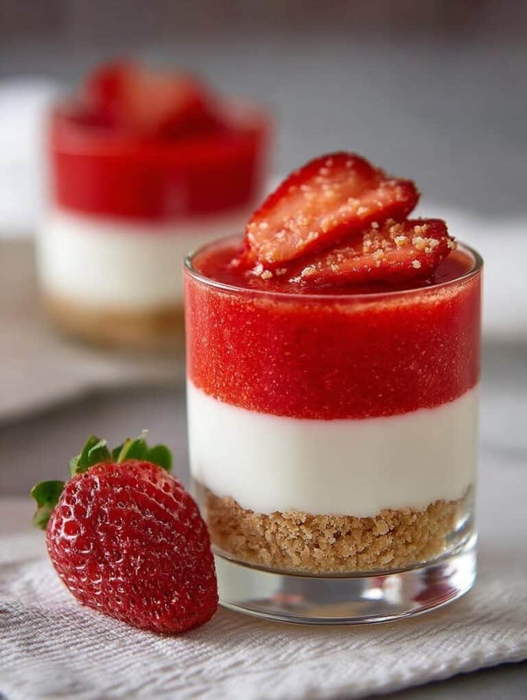 Strawberry Cheesecake Glasses
