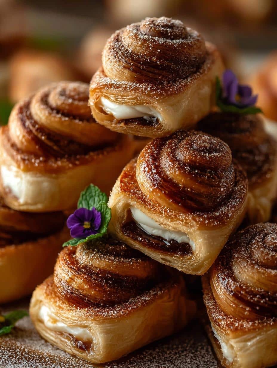 Delicious Sugar Snails: 5 Unique Dessert Ideas - Sugar Snails - main visual representation of golden, spiraled pastries on a baking sheet