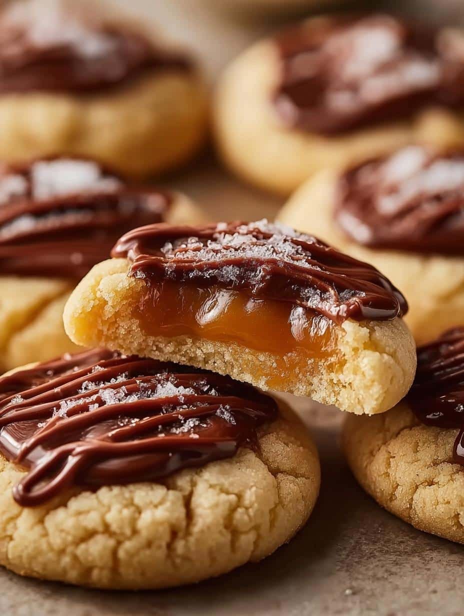 Twix Thumbprint Cookies: 12 Irresistible Treats to Savor - Twix Thumbprint Cookies - additional detail