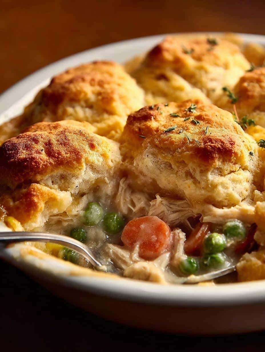 Yummy Chicken Biscuit Cobbler: 5 Star Comfort Food - Yummy Chicken Biscuit Cobbler - main visual representation
