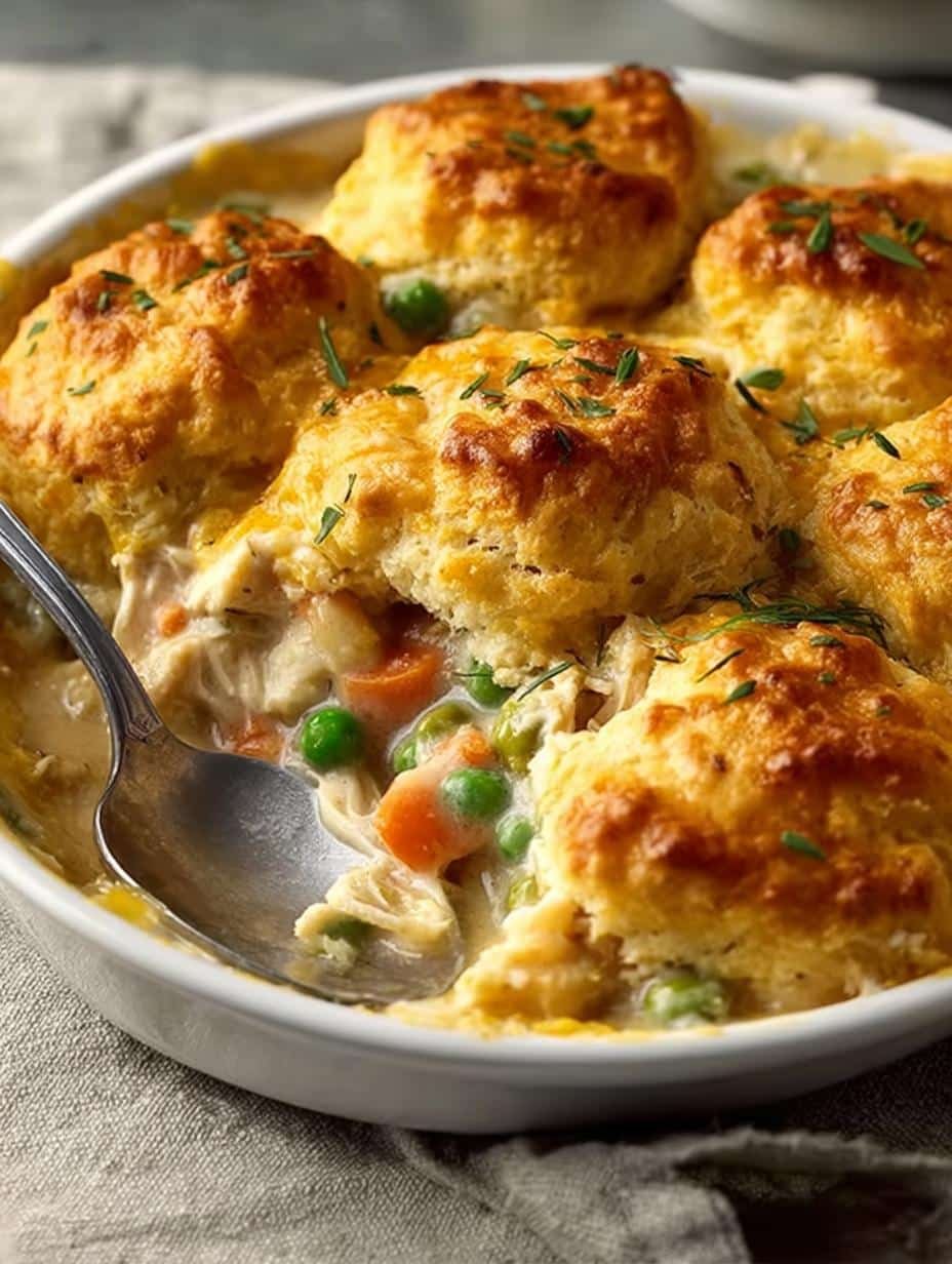 Yummy Chicken Biscuit Cobbler: 5 Star Comfort Food - Yummy Chicken Biscuit Cobbler - additional detail