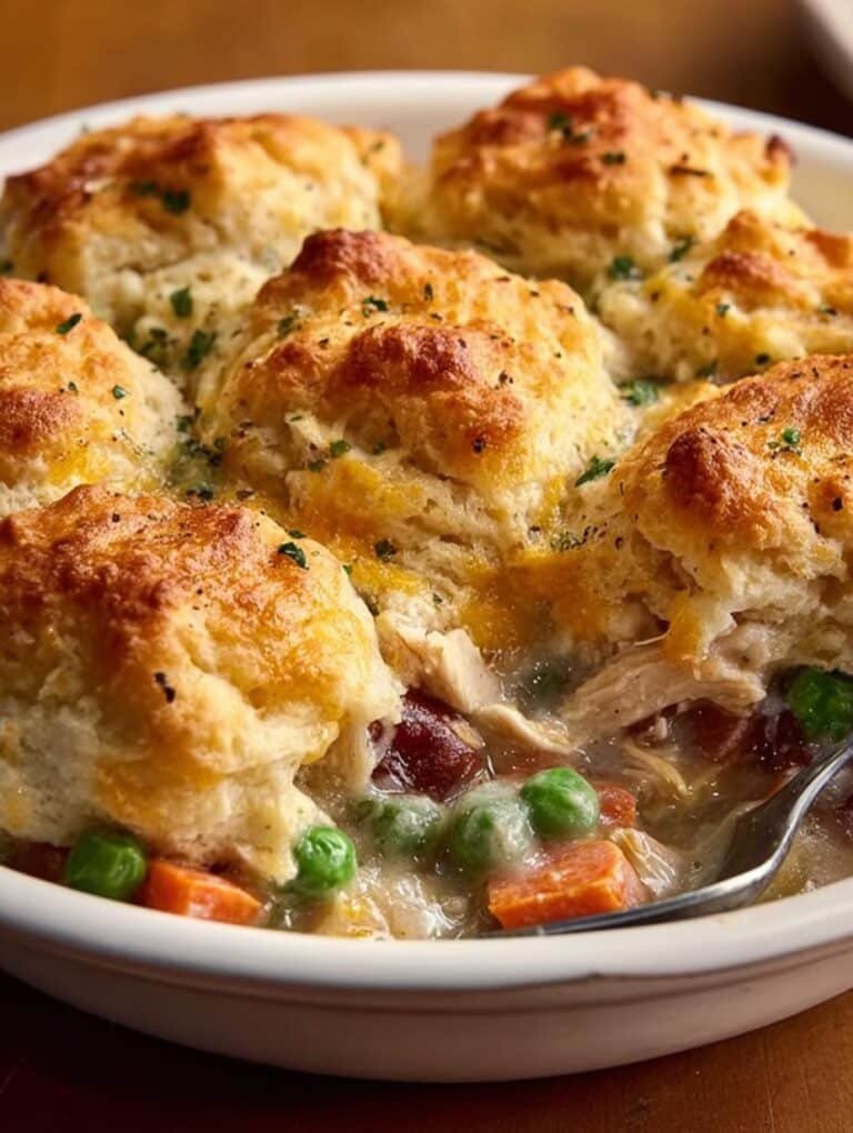 Yummy Chicken Biscuit Cobbler