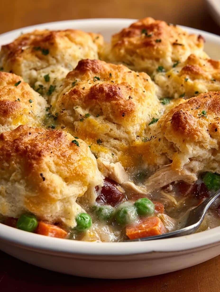 Yummy Chicken Biscuit Cobbler