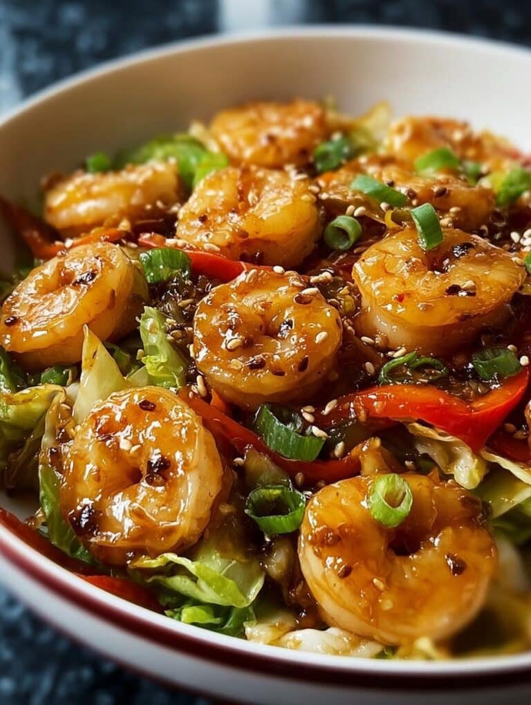 Asian Shrimp Cabbage Stir