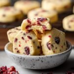 Citrus Cranberry Shortbread Cookies