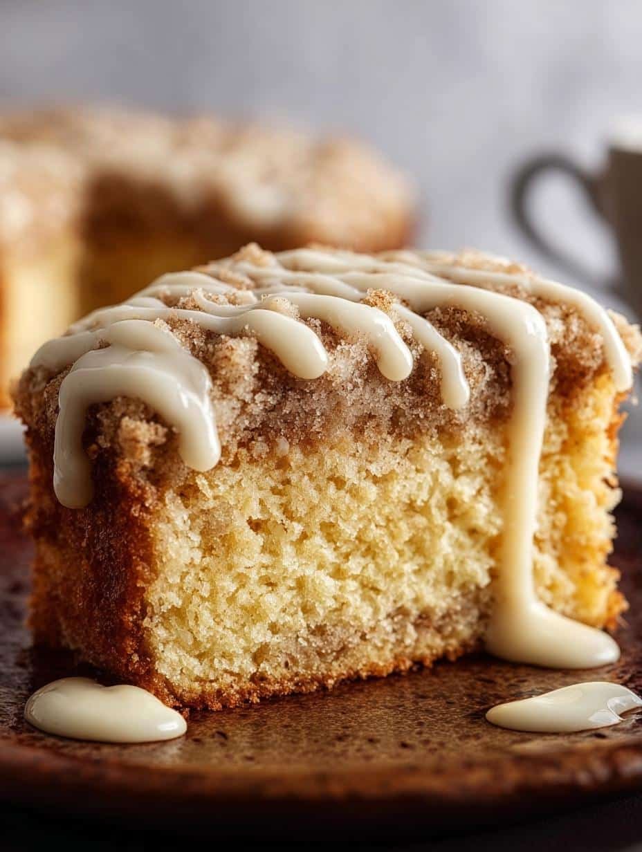 Eggnog Coffee Cake with Buttery Crumb Topping Delight - Eggnog Coffee Cake with - main visual representation