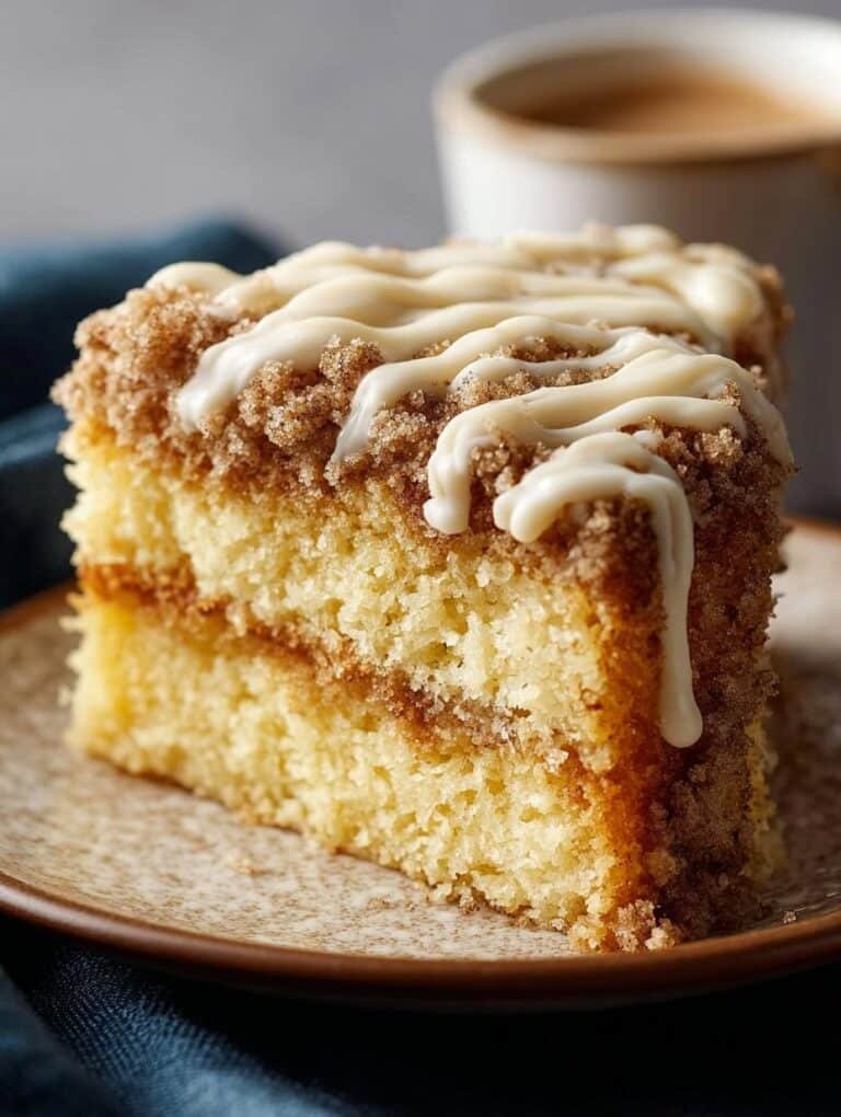 Eggnog Coffee Cake with