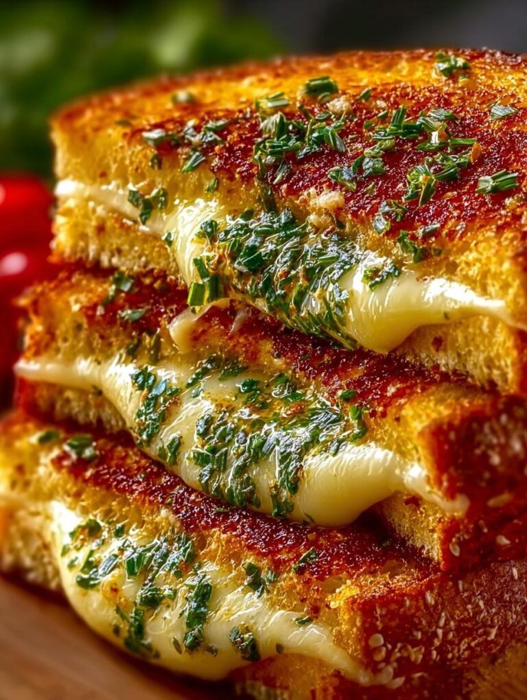 Garlic Bread Grilled Cheese
