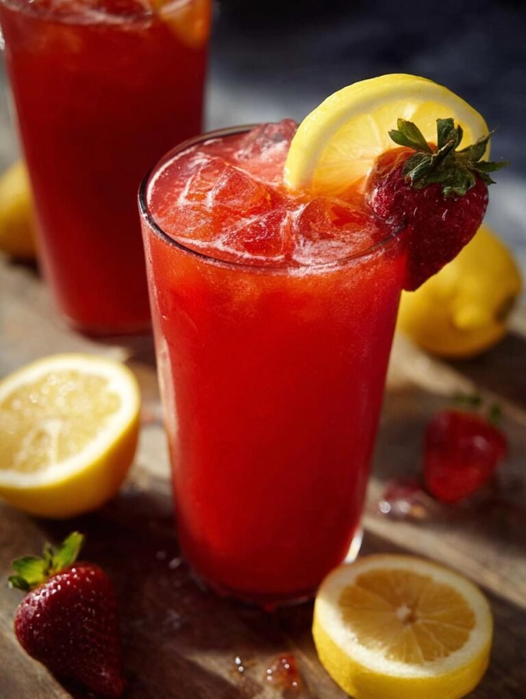 Hibiscus Tea Strawberry Lemonade