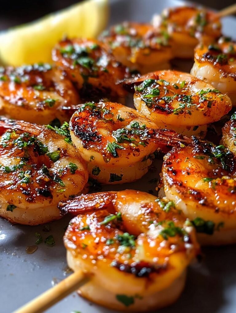 Juicy Grilled Shrimp Skewers