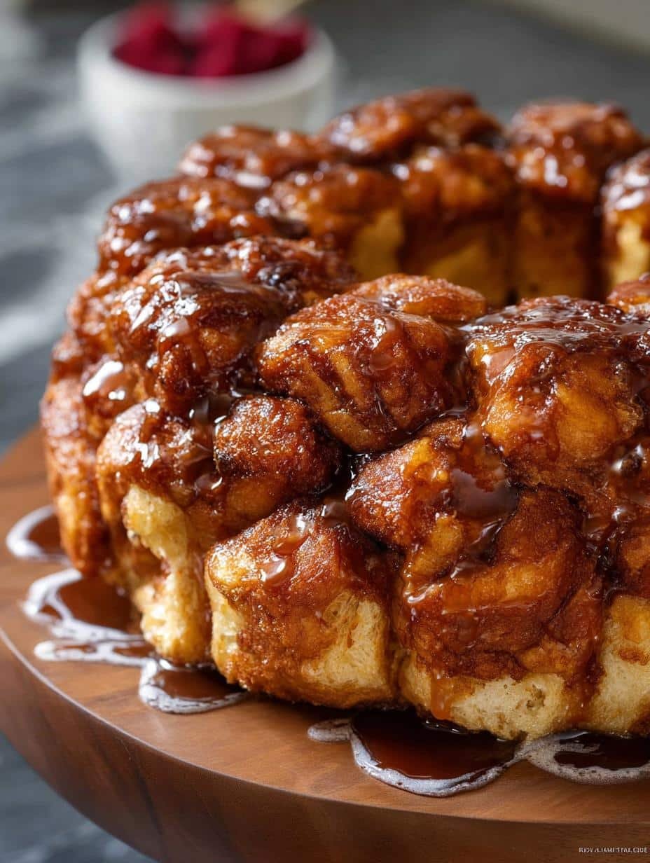 Monkey Bread: 5 Irresistible Ways to Enjoy This Sweet Treat - close-up of a piece of Monkey Bread being pulled apart