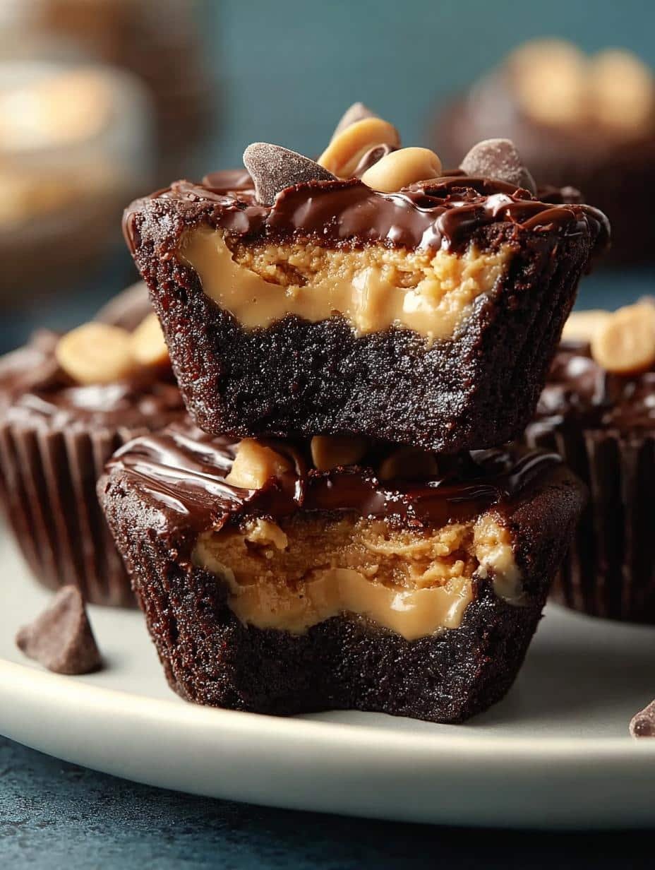 Peanut Butter Brownie Cups