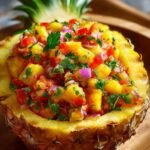 Pineapple Salsa Pineapple Bowl