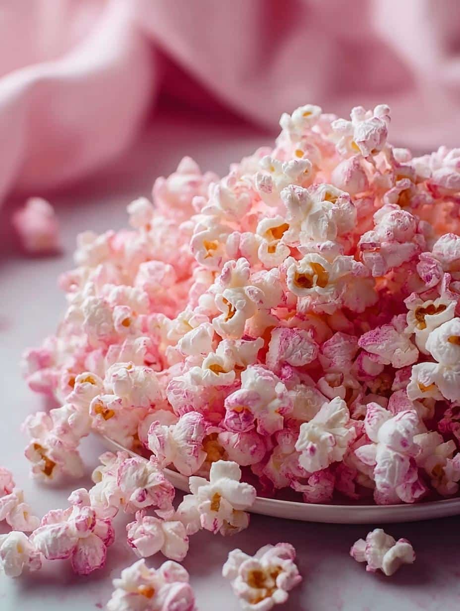 Pink Popcorn Sweet Colorful: 5 Fun Variations - Main visual of vibrant pink popcorn in a bowl