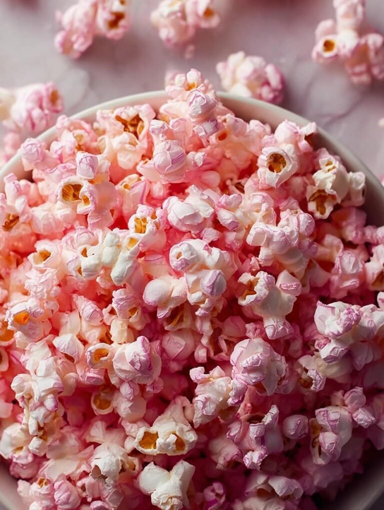 Pink Popcorn Sweet Colorful