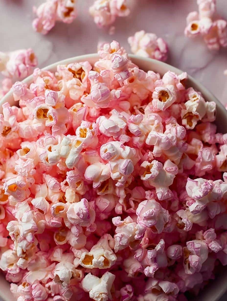 Pink Popcorn Sweet Colorful