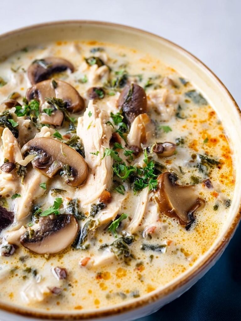 Rotisserie Chicken Mushroom Soup