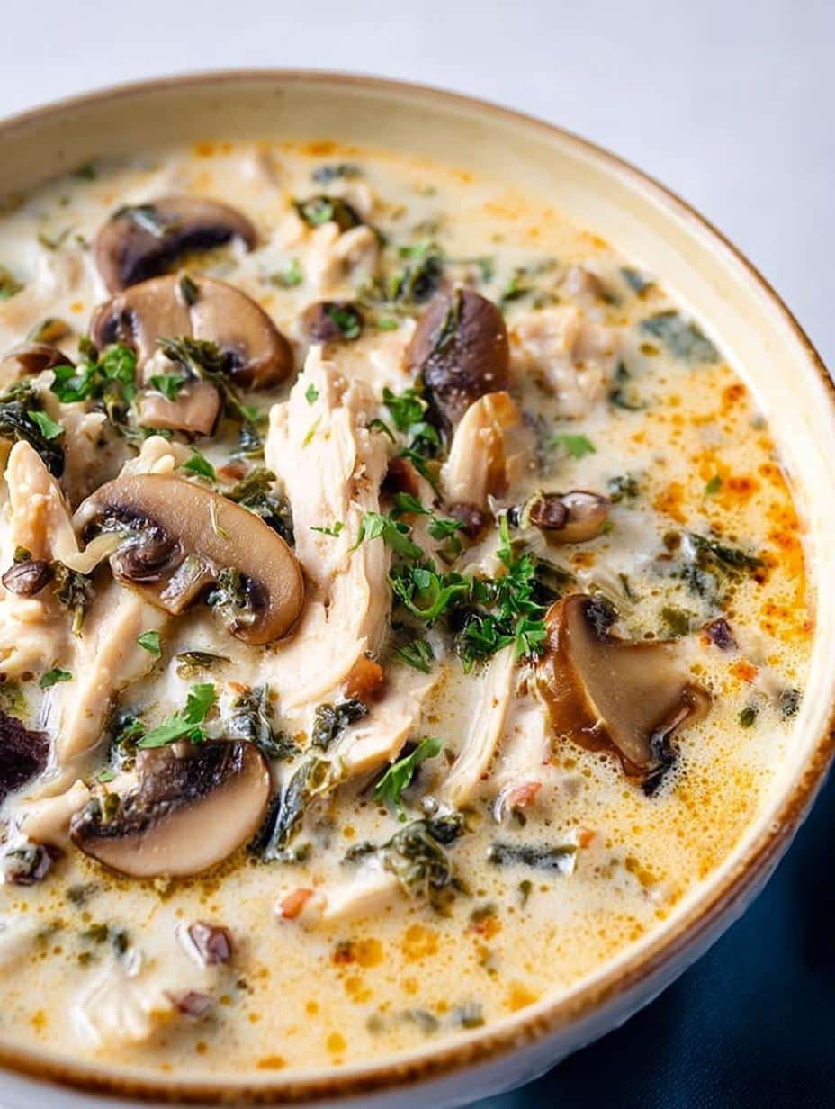 Rotisserie Chicken Mushroom Soup