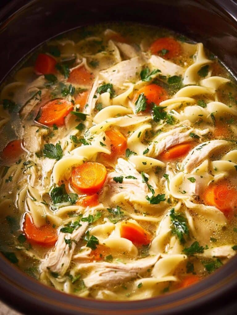 Slow Cooker Chicken Noodle