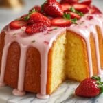 Strawberry Pound Cake with