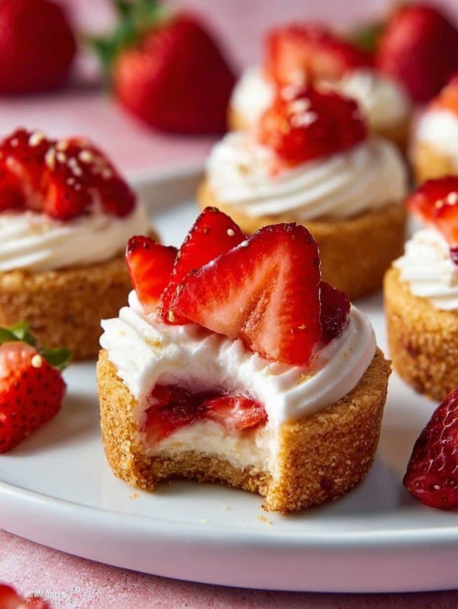 Strawberry Shortcake Cookie Cups