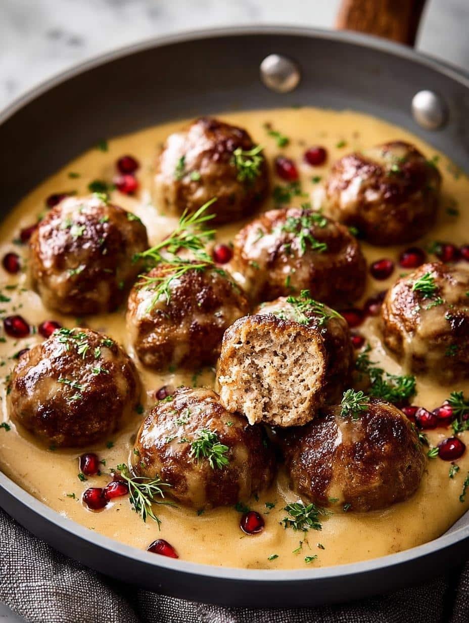 Swedish Meatballs with Creamy