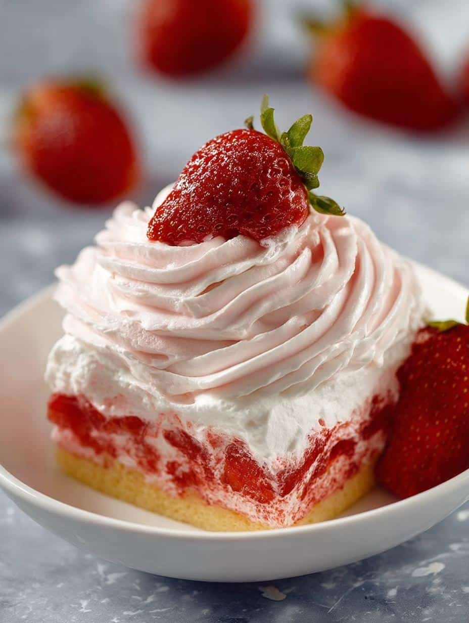 Delicious Sweet Strawberry Whipped Cream in a bowl, ready to be served on desserts