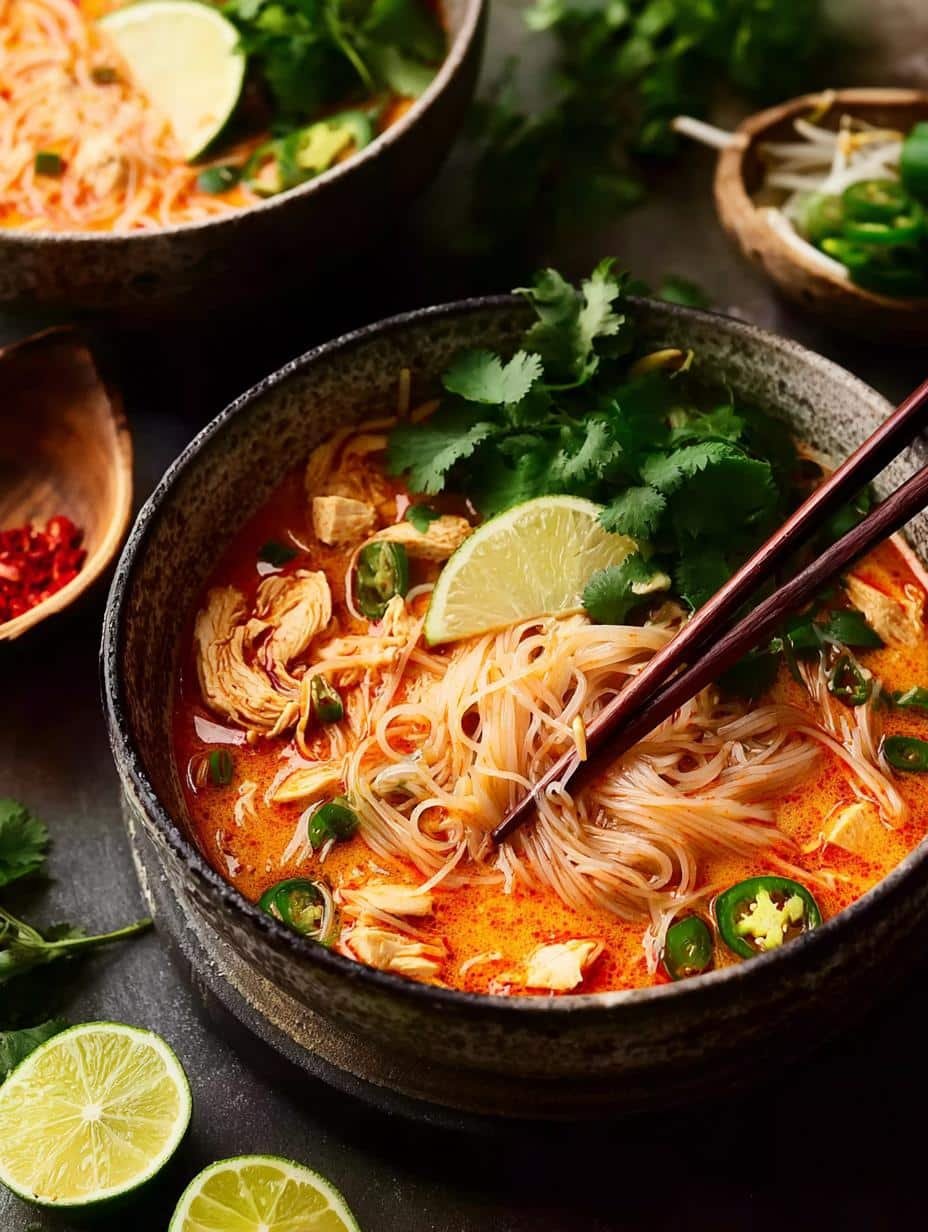 Tasty Thai Red Curry Noodle Soup: A Comforting Delight - Tasty Thai Red Curry - main visual representation