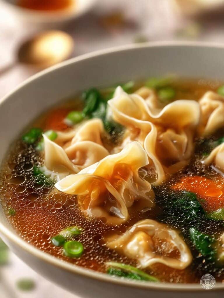Wonton Soup with Shiitake